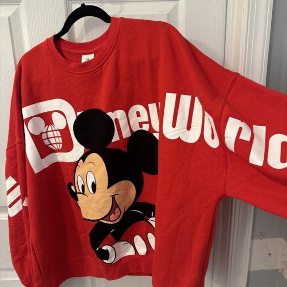 Disney Mickey Mouse Walt Disney World Front Back Print Womens XL Sweatshirt - Picture 2 of 7